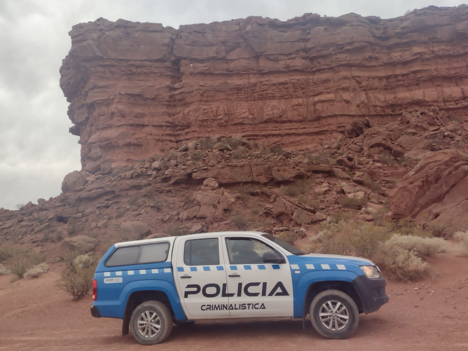 El robo ocurrió en un paraje cerca de Añelo. (Prensa Policía).-