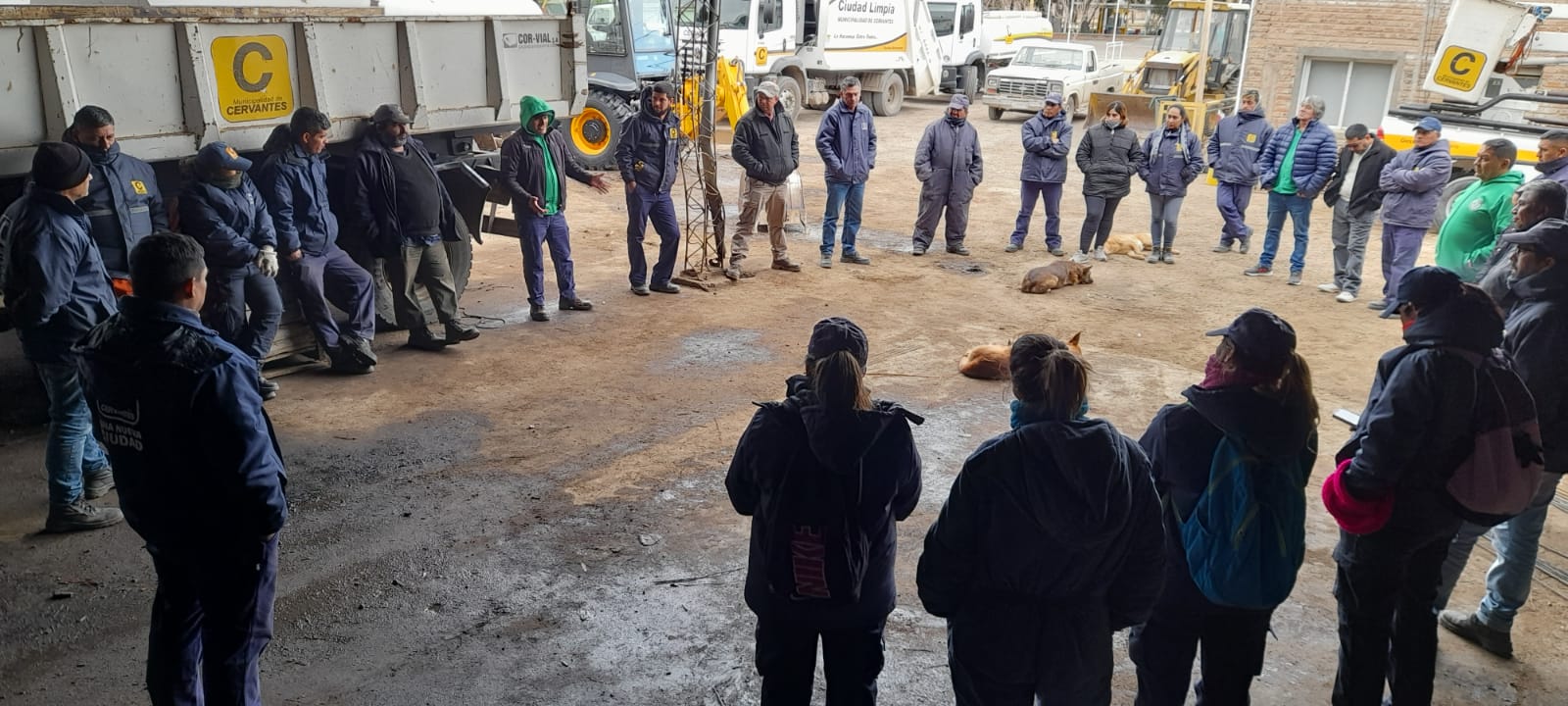 Un 35% de mejora consiguieron los trabajadores municipales de Cervantes. (Foto gentileza)