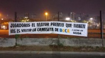 Imagen de Boca amaneció con un desafiante pasacalle en contra de los jugadores