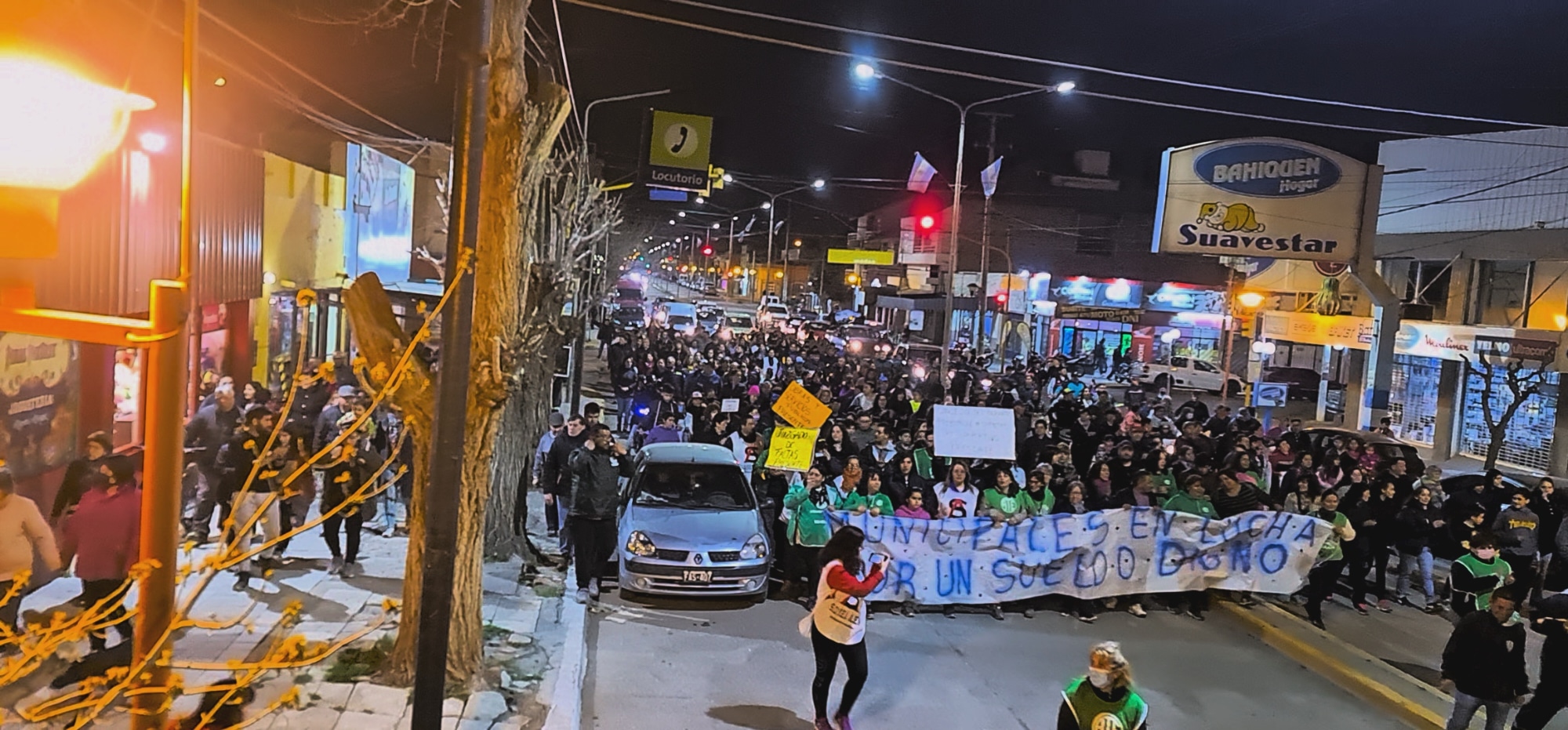 El martes hubo una multitudinaria marcha en la ciudad. Foto gentileza