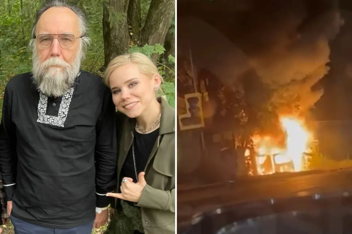 El filósofo Alexander Dugin y su hija Daria Dugina. Foto 

