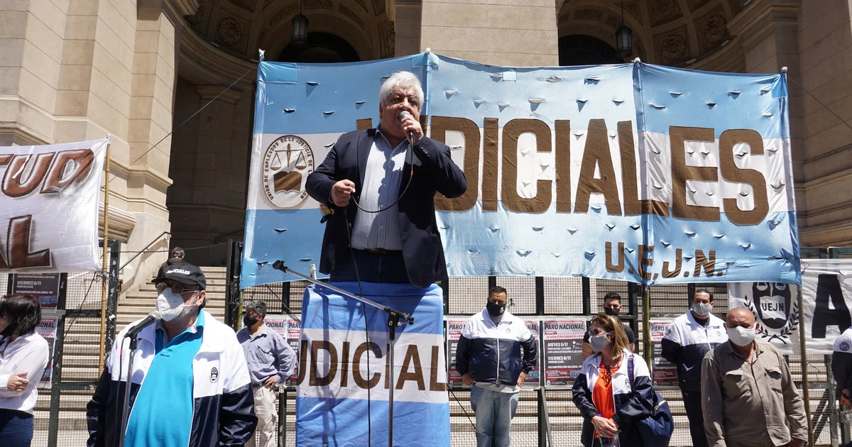 Julio Piumato lidera la Unión de Empleados de la Justicia de la Nación (UEJN). Foto gentileza. 