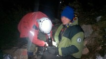 Imagen de Un joven turista inició el ascenso al refugio Frey por la tarde, lo sorprendió la noche y se perdió