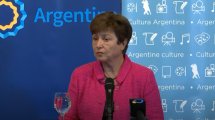 Imagen de Georgieva del FMI y un particular mensaje para Argentina: qué dijo antes de ver a Alberto Fernández