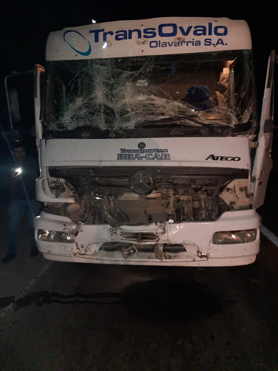 El accidente se registró cerca de las 22:30. Foto gentileza