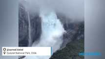 Imagen de Video: así fue el impactante desprendimiento en un glaciar de Chile