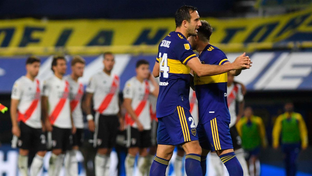 En 2021, Boca dejó afuera a River por penales como local, en la Copa de la Liga Profesional.