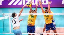 Imagen de Argentina perdió con Brasil en los cuartos de final del Mundial de Vóley y quedó eliminado