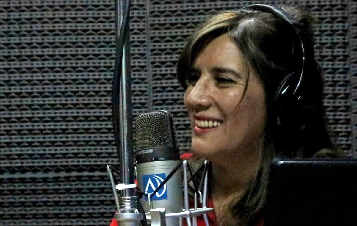 La conductora cumpliría mañana 50 años. Foto gentileza Ailin Espinosa.