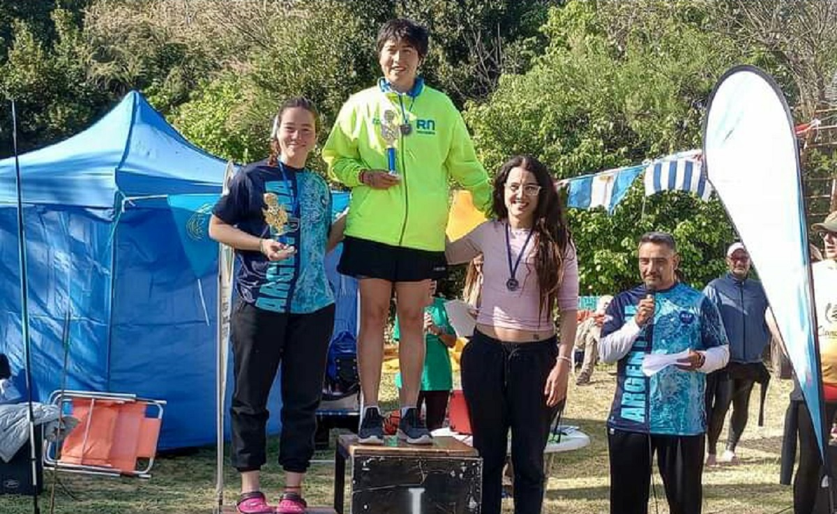 Iara Arias consiguió la victoria en el río Claromecó durante el fin de semana. 