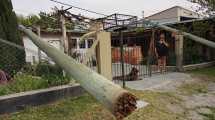 Imagen de Fuertes vientos: el temporal causó destrozos, caídas de árboles y postes de luz en Roca