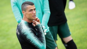 Cristiano se ausentó del entrenamiento de Portugal y no jugará ante Nigeria