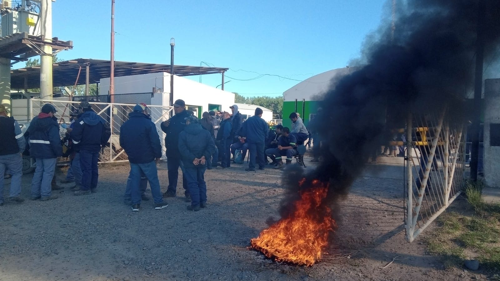 El 28 de octubre los trabajadores municipales se declararon en paro. Foto: gentileza