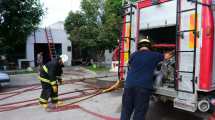 Imagen de Se incendió una vivienda en la zona centro de Roca