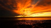 Imagen de Los atardeceres más lindos de la Patagonia se ven desde esta curva en Puerto Madryn