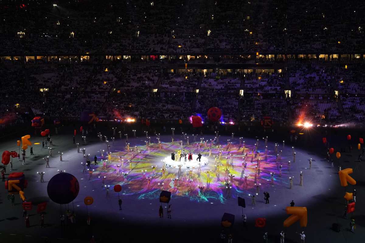 La ceremonia de clausura del Mundial Qatar 2022, entregó una noche memorable. (AP Photo/Hassan Ammar)