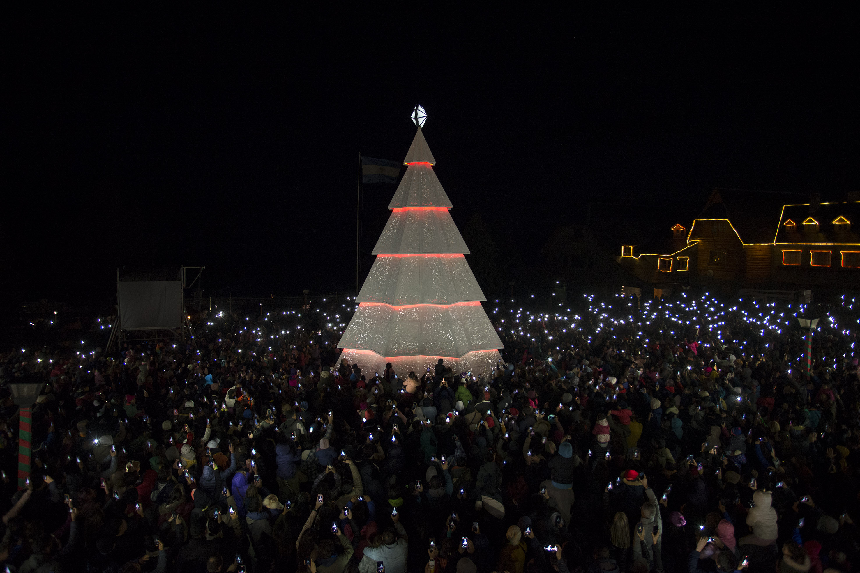 Encendido del Árbol de Navidad 2022. Foto: Marcelo Martínez