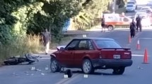 Imagen de Un motociclista fue derivado al hospital tras un fuerte choque en Bariloche