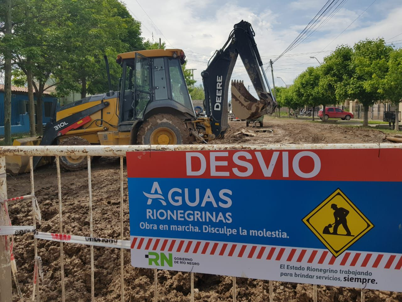 Ya comenzó el recambio de cañerias sobre la calle España. Foto: archivo.