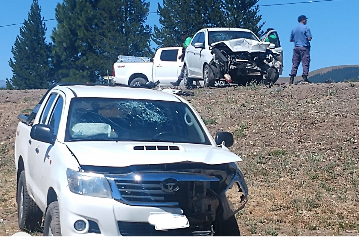 Accidente vial sobre ruta 40. foto: FM Cordillerana 99.5