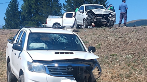 Choque frontal en la ruta 40 cerca del acceso a Junín de los Andes