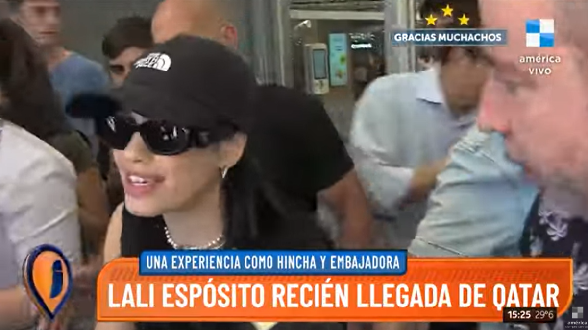 Lali Espósito sobre lo que fue su paso por Qatar 2022. Foto: Captura América TV