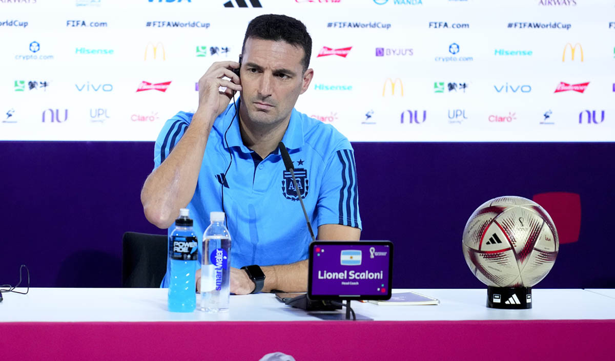 Lionel Scaloni habló sobre lo que pasó y lo que viene para la selección. foto AP