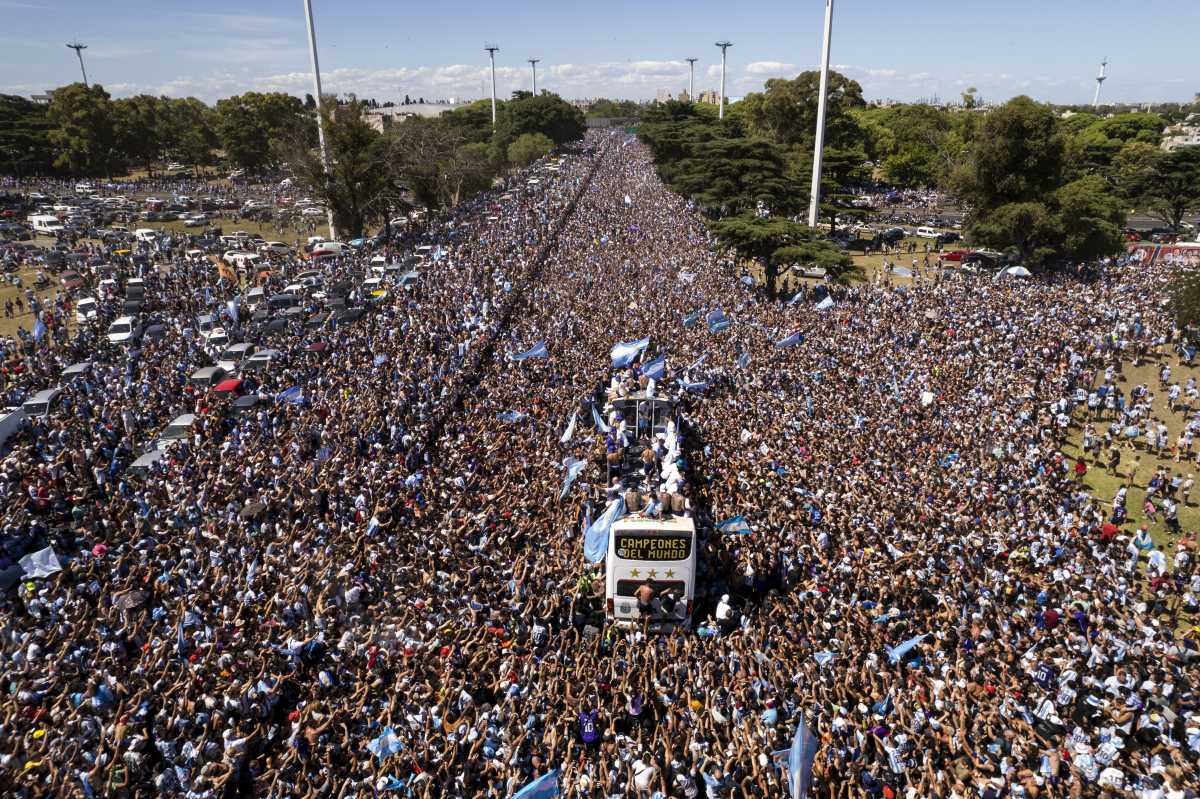 Argentina Campe n Mundial Las mejores im genes de la caravana m s