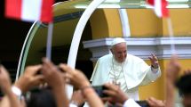 Imagen de El Papa Francisco envió un mensaje de paz para Perú: «No a la violencia, venga de donde venga»