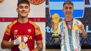 Paulo Dybala donó su medalla de campeón del mundo al museo de la Roma