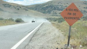 Comienza la pavimentación de la ruta 61 hasta el puente del río Chimehuín