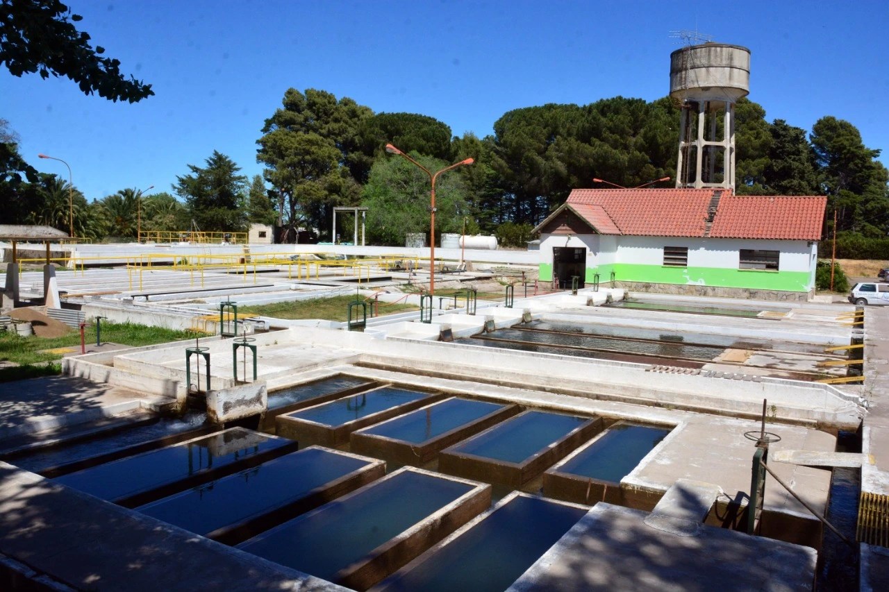 La planta de agua en Viedma. Foto: archivo.