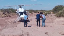 Imagen de Megaoperativo: con la ayuda de un helicóptero rescataron a la vecina perdida en Cutral Co