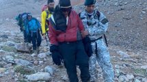 Imagen de Rescatan a cuatro escaladores con principio de congelamiento en el Cerro El Mercedario de San Juan