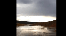 Imagen de Una fuerte tormenta en la Región Sur escurrió mucho barro y agua en las rutas