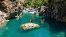 Imagen de Fiesta Nacional del Lúpulo: cómo llegar a El Paraíso, increíble pozón del río Azul