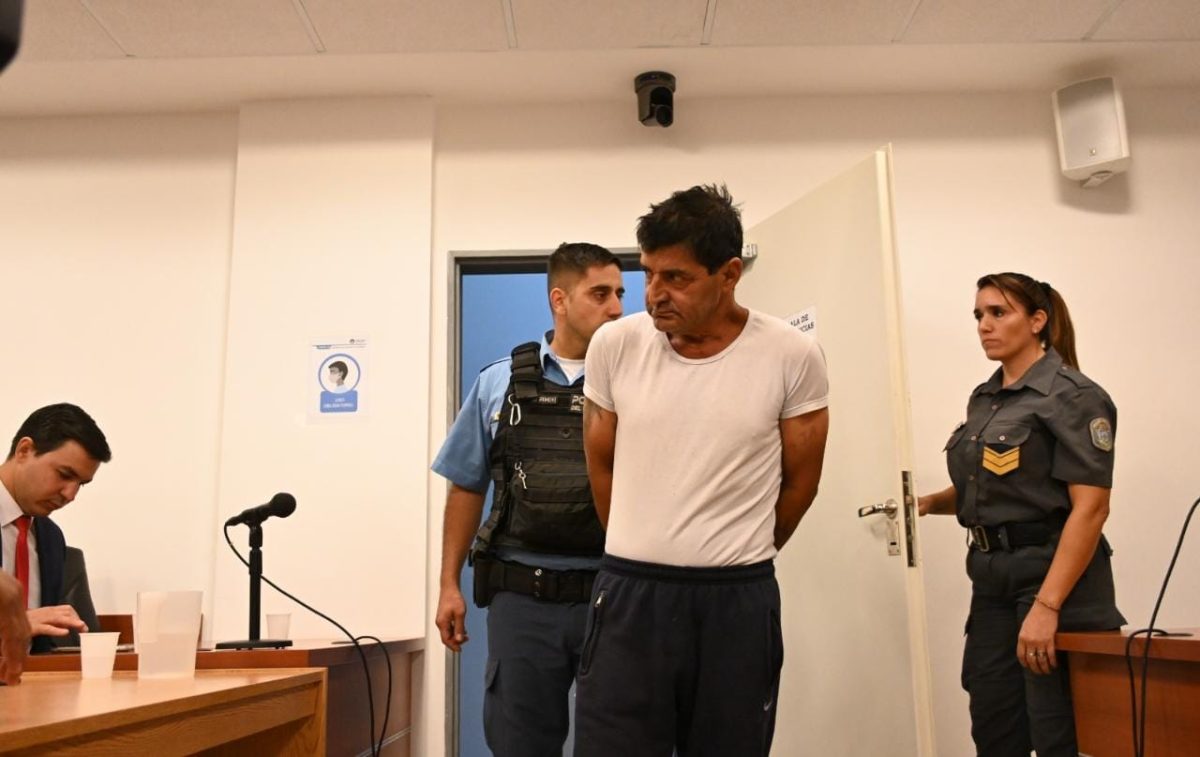 El acusado, Jorge Antonio Lagos, esperará la audiencia detenido. Foto: Flor Salto.