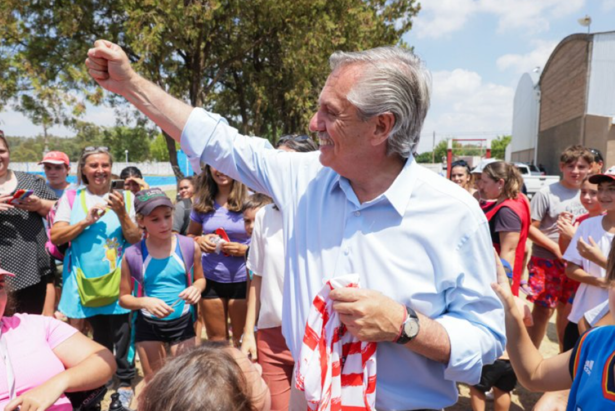 Alberto Fernández, en Chaco, con un mensaje conciliador. Foto: NA