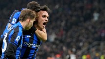 Imagen de Lautaro Martínez, capitán y goleador para Inter en el clásico de Milán