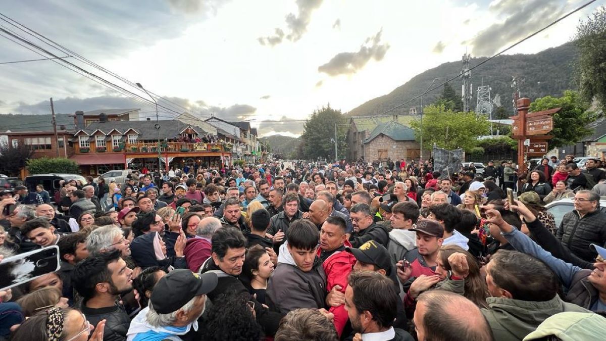 Javier Milei en San Martín de los Andes. Foto: Gentileza