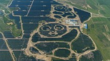 Imagen de El ingenio de China: un curioso parque solar con forma de osos panda