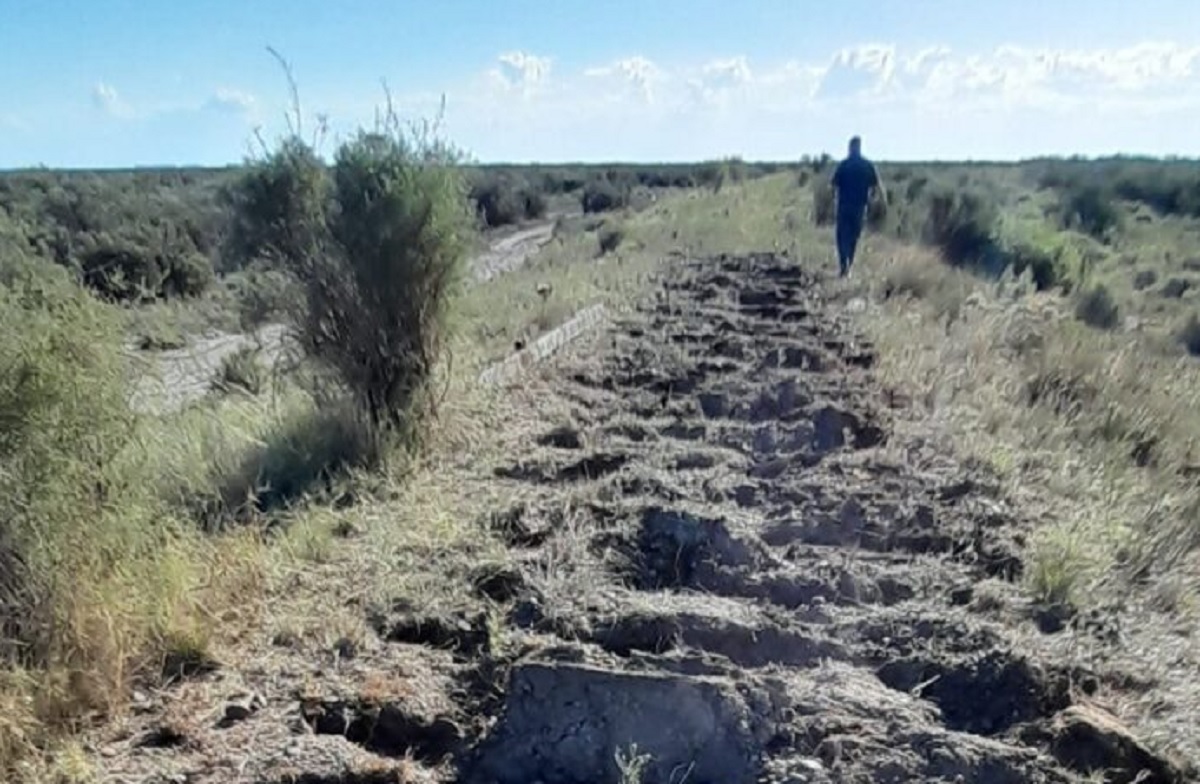 Así quedaron las vías cerca de la Estación General Cerri, al oeste de Bahía. 