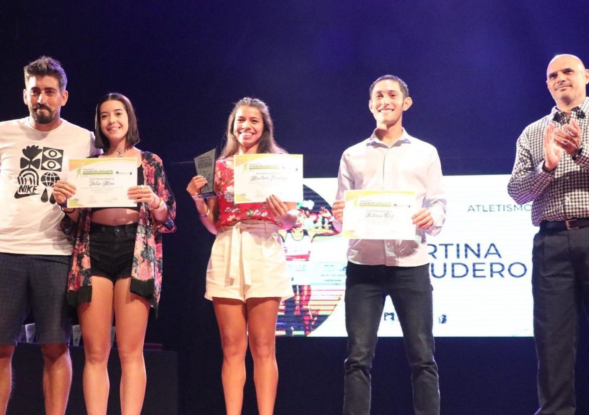 Martina Escudero fue premiada en atletismo y también como deportista del año.