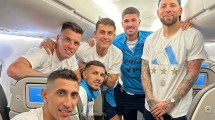 Imagen de Los jugadores de la Selección Argentina partieron, anoche, rumbo a Europa