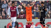 Imagen de Dibu Martínez fue la figura en la goleada del Aston Villa por la Premier League