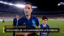 Imagen de Scaloni, entre la emoción y la ovación: «En mi vida pensé que iba a tener este reconocimiento»