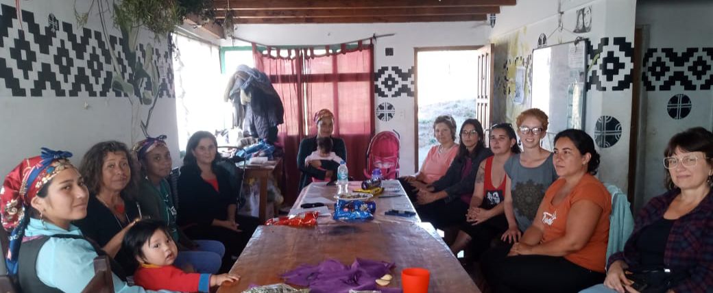 Las cuatro mujeres mapuche permanecen detenidas en la Ruca Mapuche. Foto: gentileza