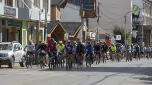 Pedalearon por los 41 años de la Guerra de Malvinas en Bariloche