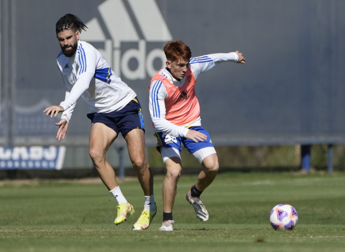 Valentín Barco tiene chances de ser titular contra Estudiantes. (Foto: @BocaJrsOficial)