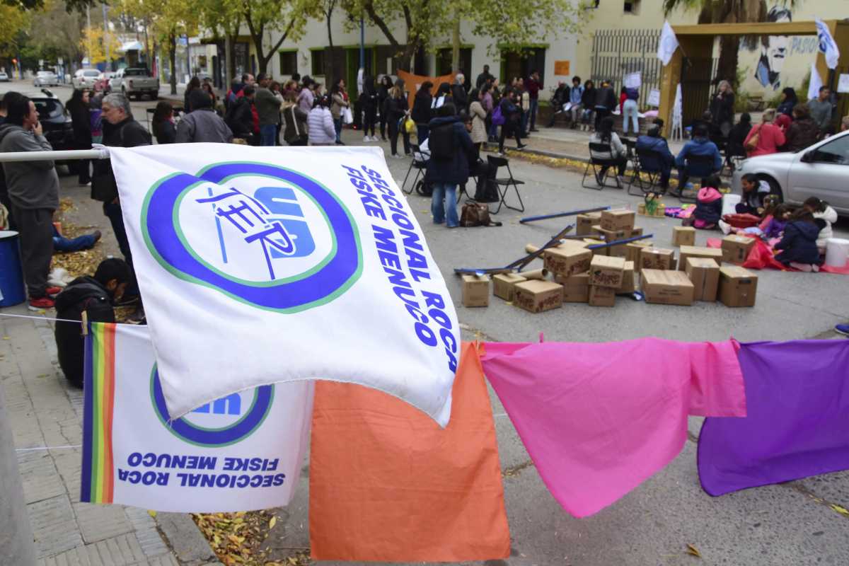 La dirigente apuntó que están "acostumbrados a que la justicia este del lado de la patronal". Foto: Andres Maripe.